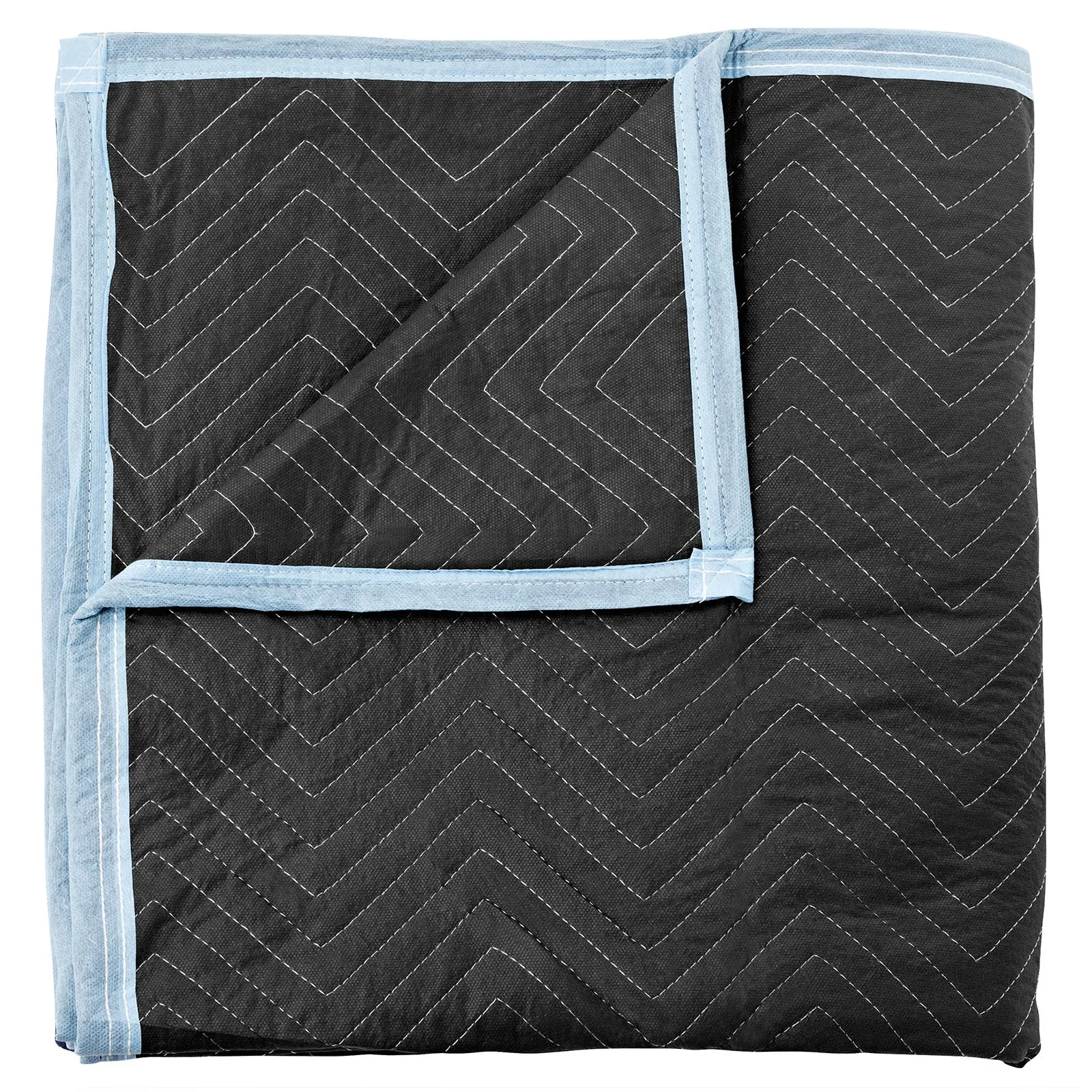 10-Pack, 80"x72" Thick Moving & Packing Blankets - Black by Sure-Max