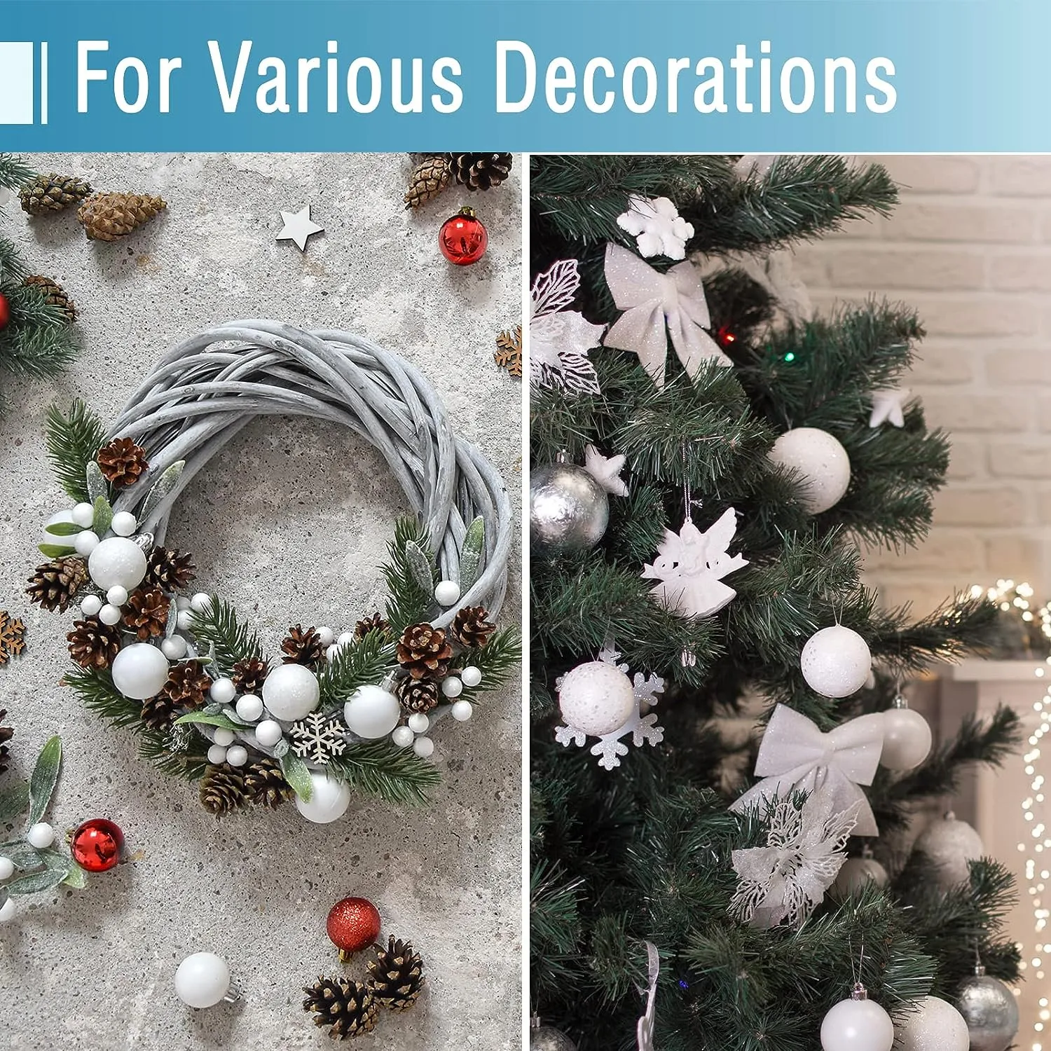 20 White Foam Craft Balls for Art and Decoration Purposes