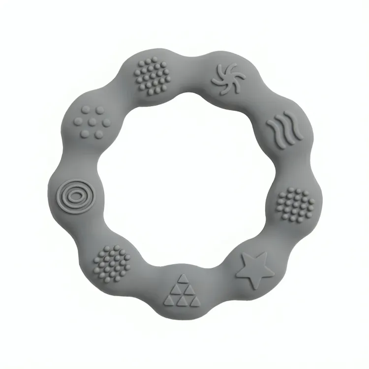 Baby Silicone Teethers Toy Ring