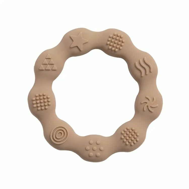 Baby Silicone Teethers Toy Ring