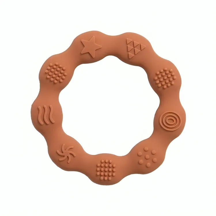 Baby Silicone Teethers Toy Ring