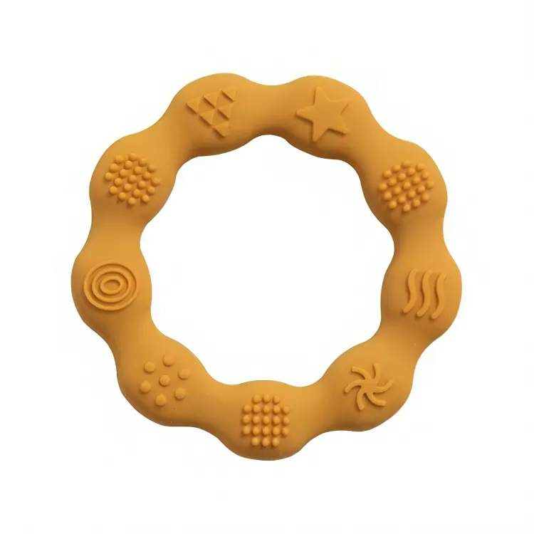 Baby Silicone Teethers Toy Ring