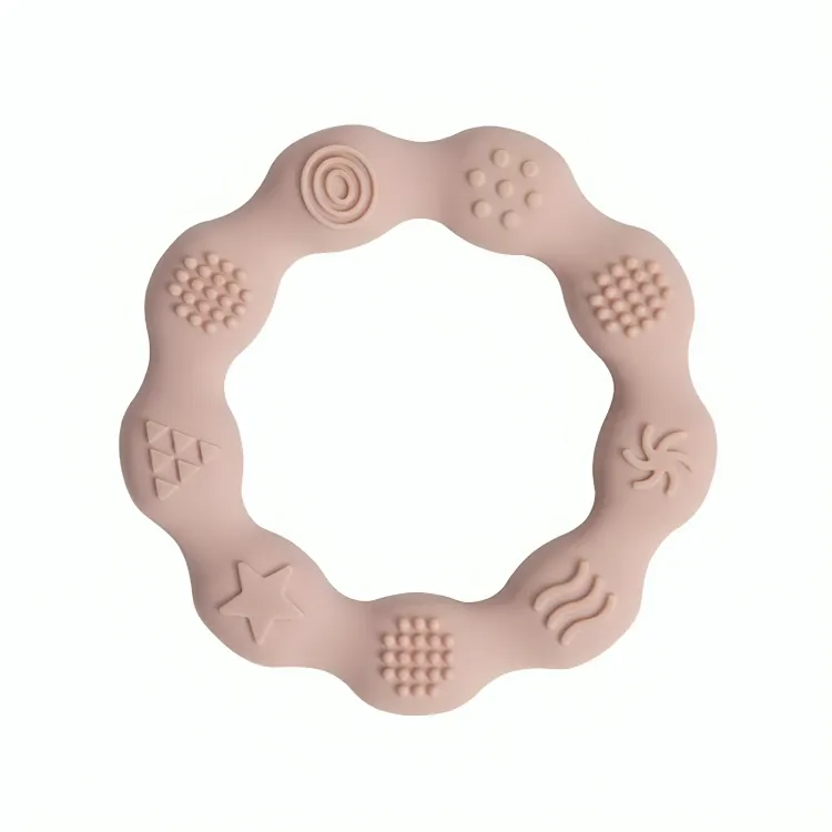 Baby Silicone Teethers Toy Ring
