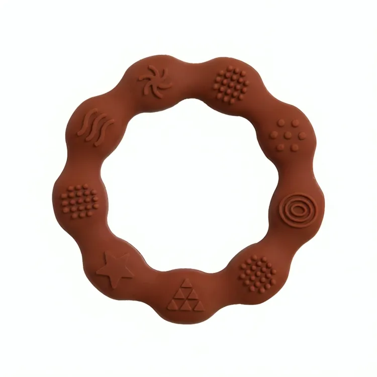 Baby Silicone Teethers Toy Ring