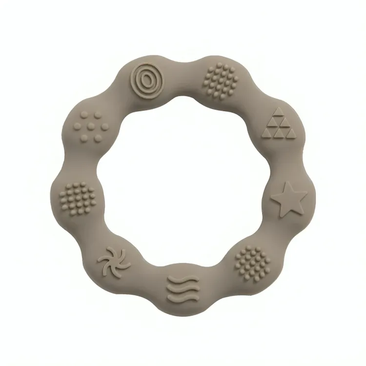 Baby Silicone Teethers Toy Ring