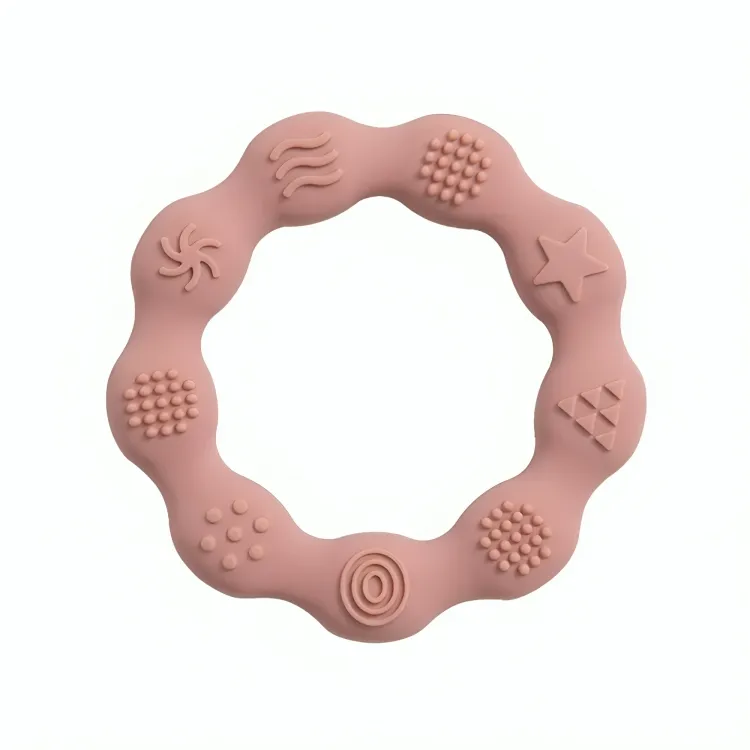 Baby Silicone Teethers Toy Ring