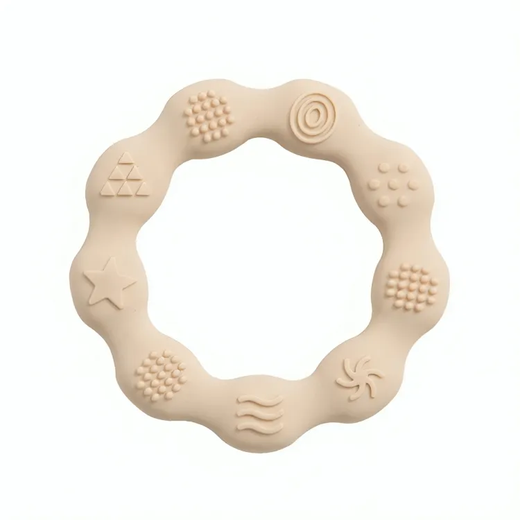 Baby Silicone Teethers Toy Ring