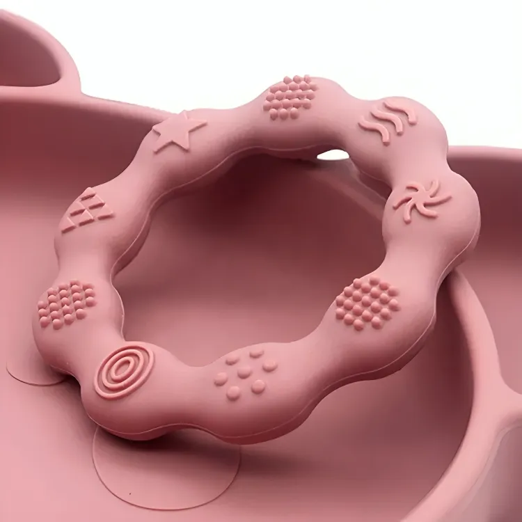 Baby Silicone Teethers Toy Ring