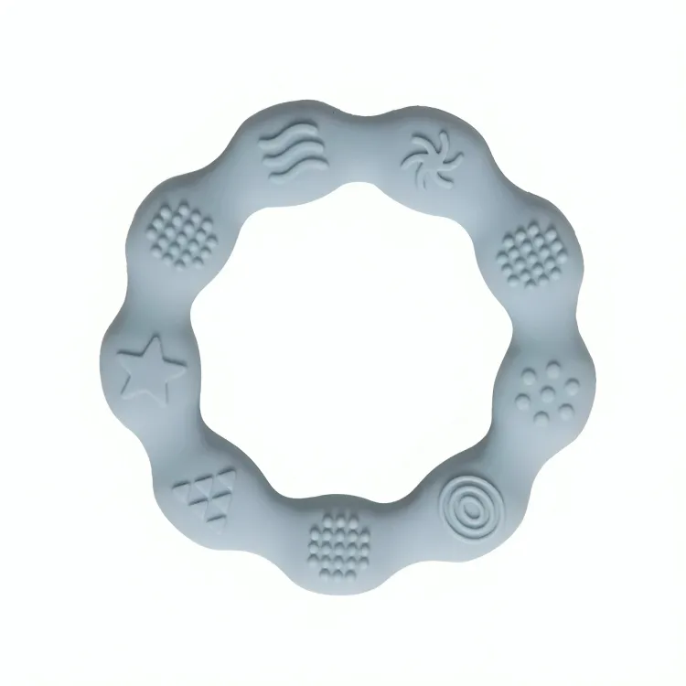 Baby Silicone Teethers Toy Ring
