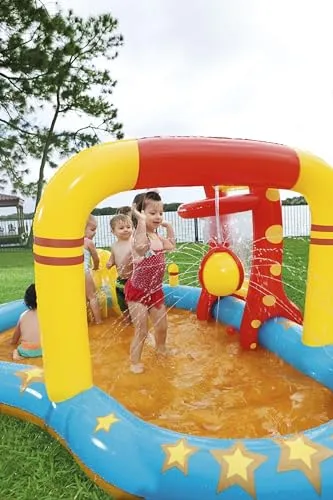 Bestway LiL Champ Water Play Centre | Inflatable Water Park with Slide and Multiple Activities, Paddling Pool for Kids, Ages 2 