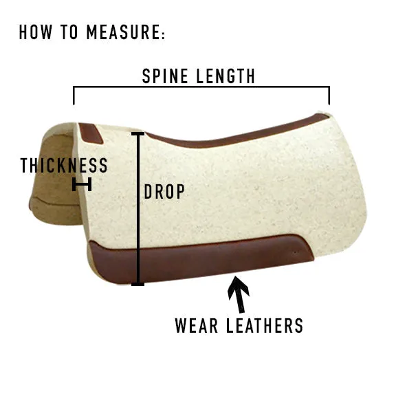 Black Iconoclast Saddle Pad with Fleece Bottom