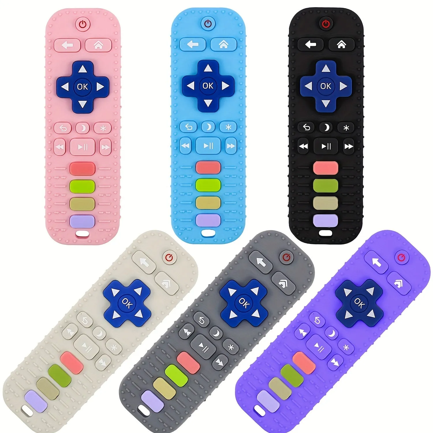 BPAFree Silicone Teether Toy Cute Remote Control Shape 612 Months