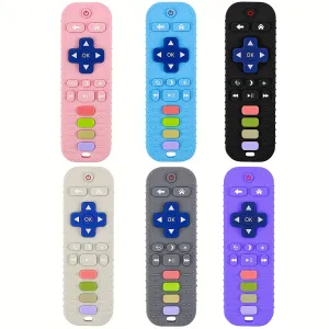 BPAFree Silicone Teether Toy Cute Remote Control Shape 612 Months