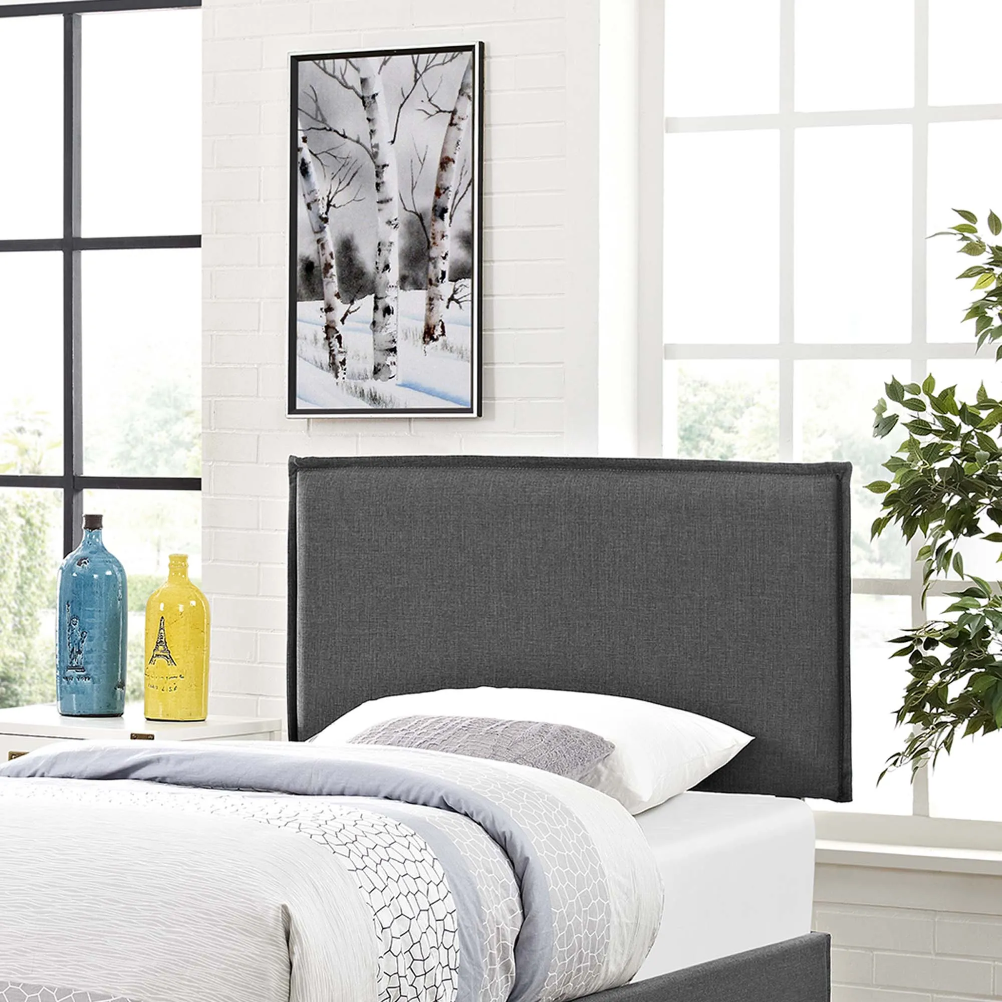Camille Upholstered Fabric Headboard by Modway