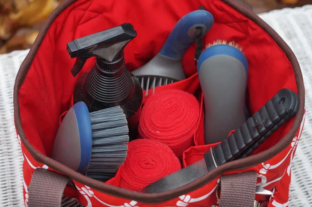 Custom Solid Color Large Grooming Brush Bag