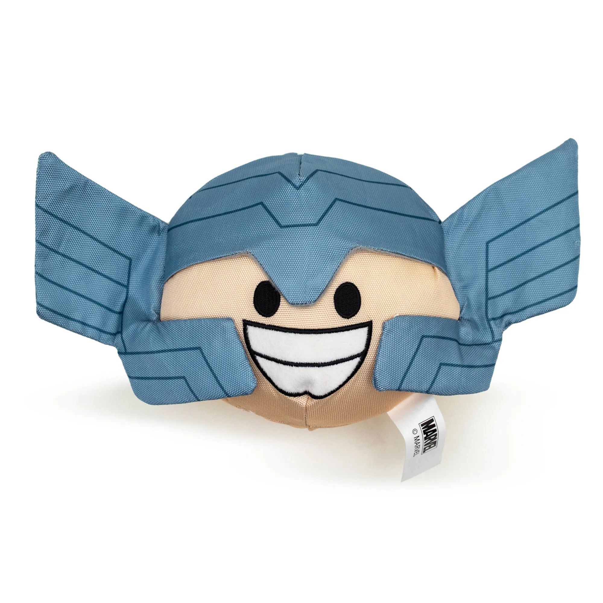 Dog Toy Squeaker Plush - Thor Smiling Face Round by Buckle-Down