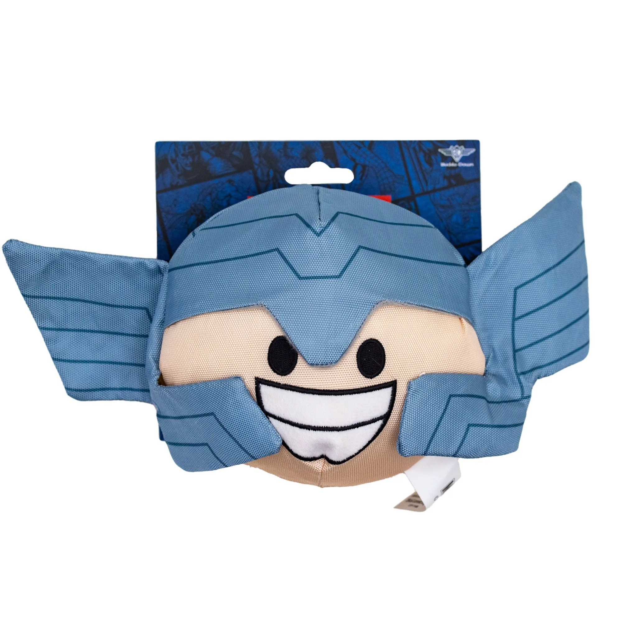 Dog Toy Squeaker Plush - Thor Smiling Face Round by Buckle-Down