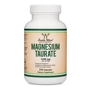 Double Wood Supplements Magnesium Taurate Supplement 210 Vegan Capsules