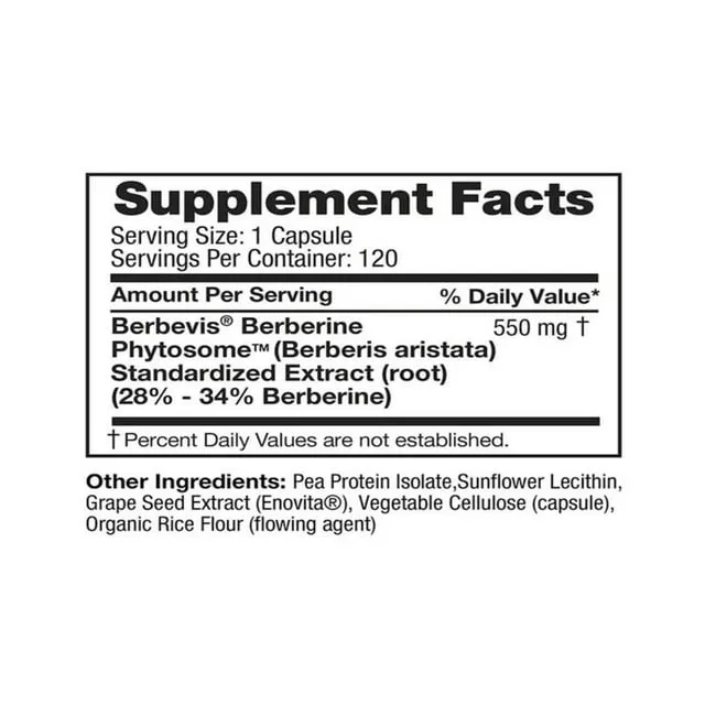 Enzymedica Berberine Phytosome Capsules 60ct