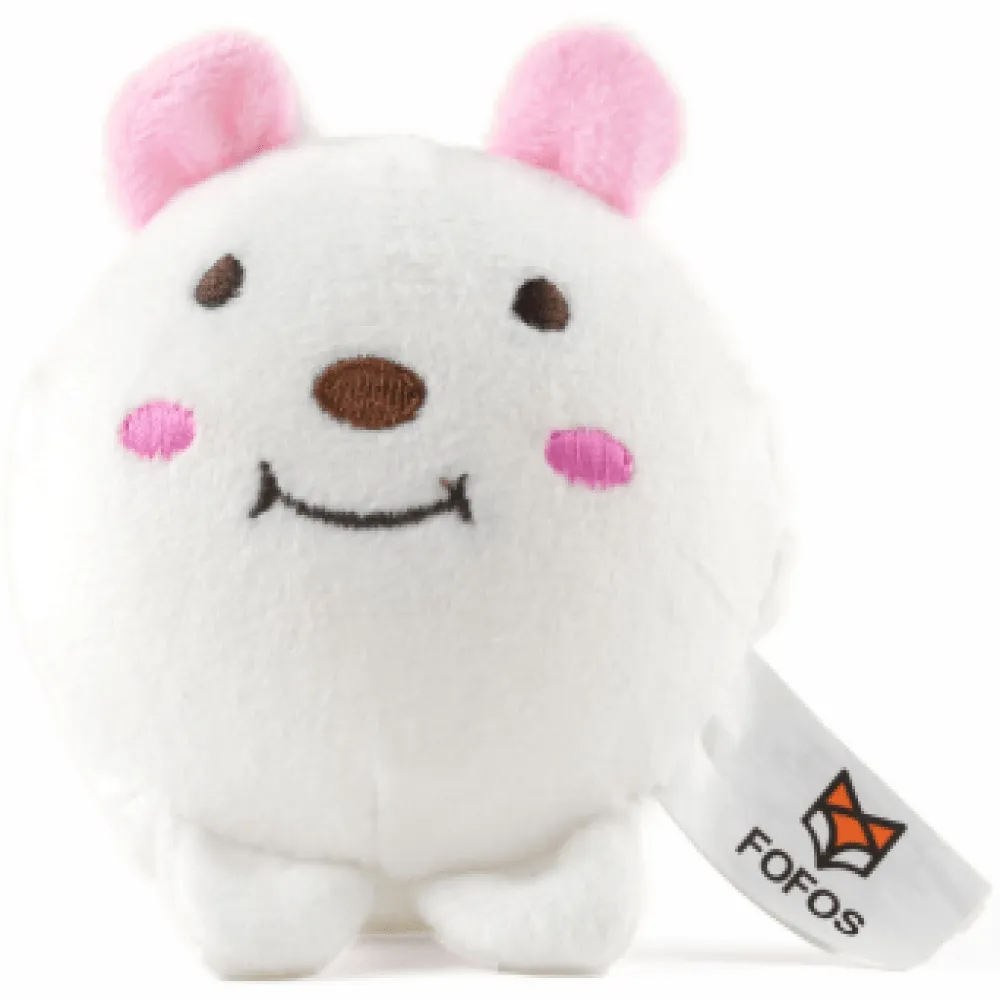 Fofos Slow Rising Animal Toy Set for Dogs (White)