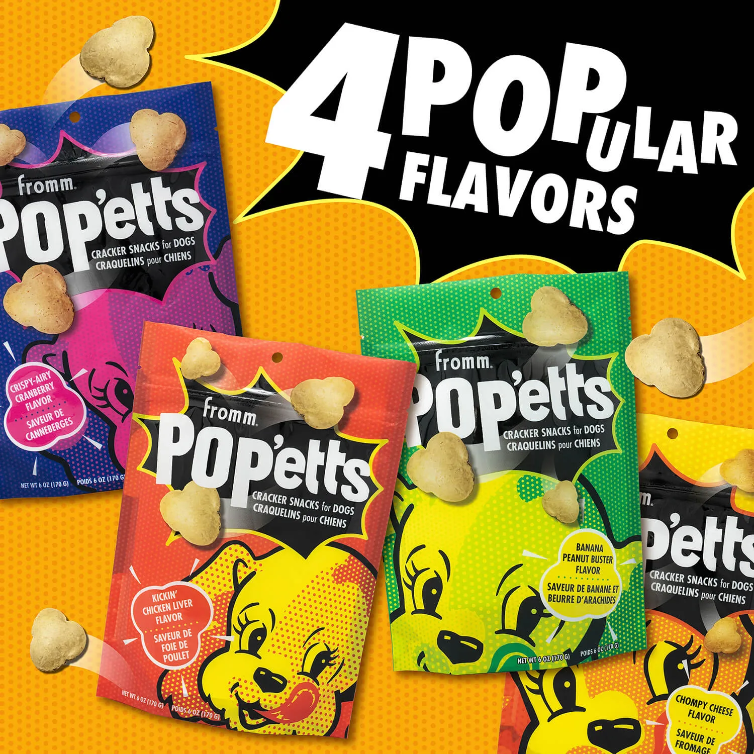 Fromm - Pop'etts - Banana Peanut Buster Cracker Snacks