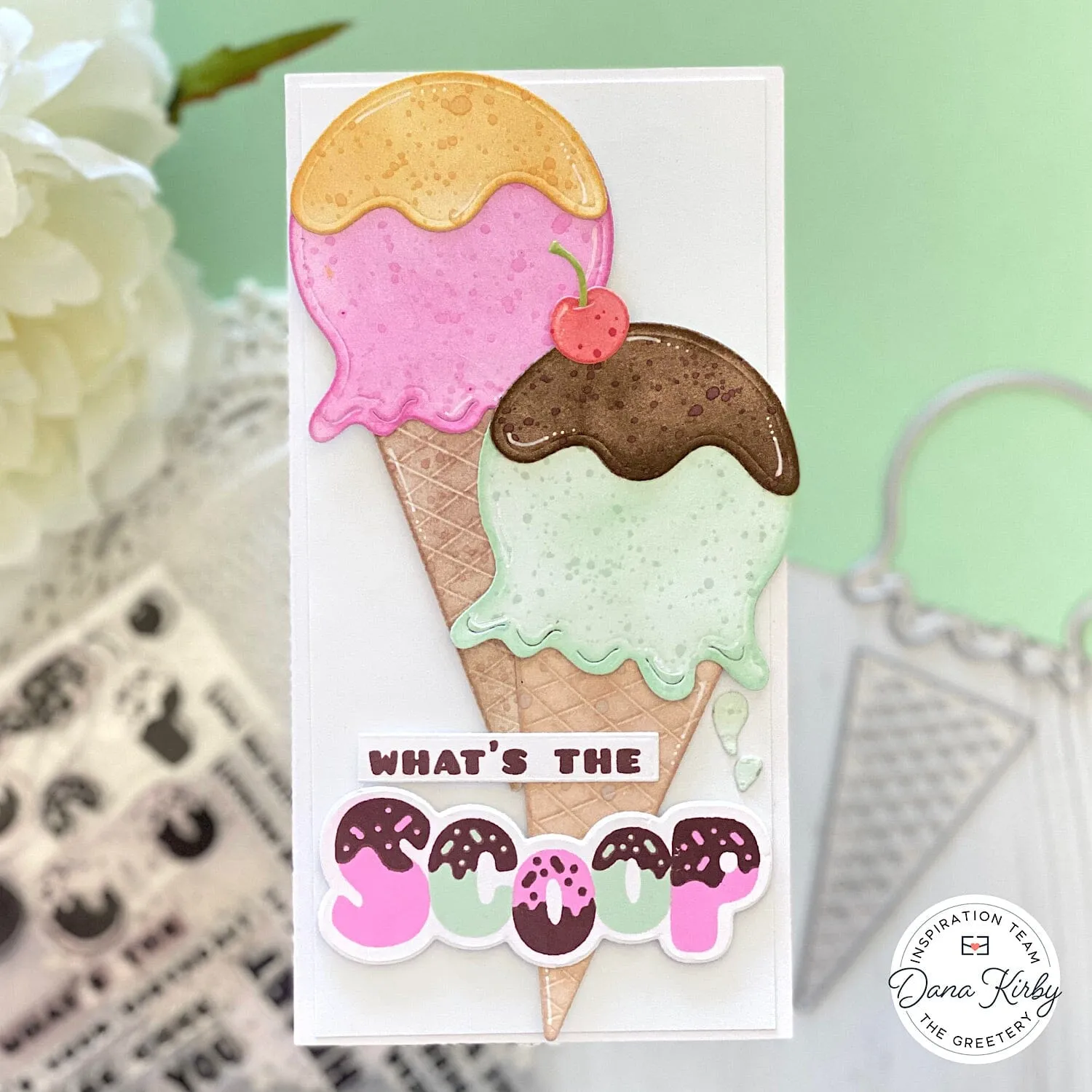 Hey Honeycomb Ice Cream Cone Die