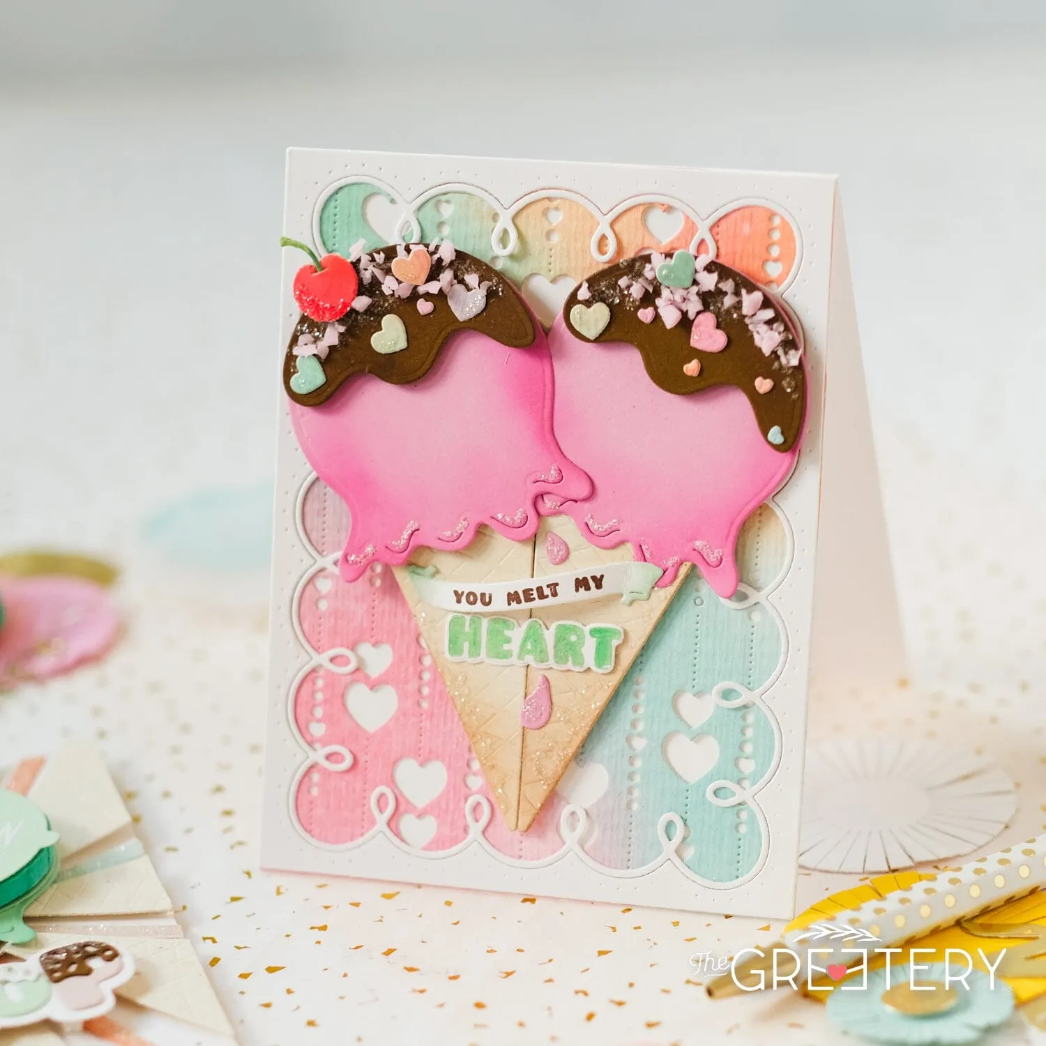 Hey Honeycomb Ice Cream Cone Die