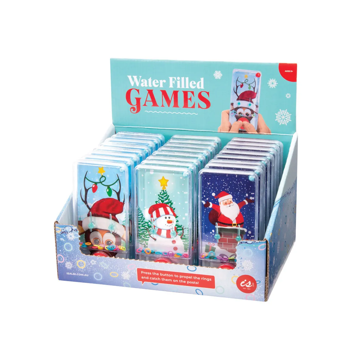 IS Gift Christmas Water Filled Games Assorted (price per item)
