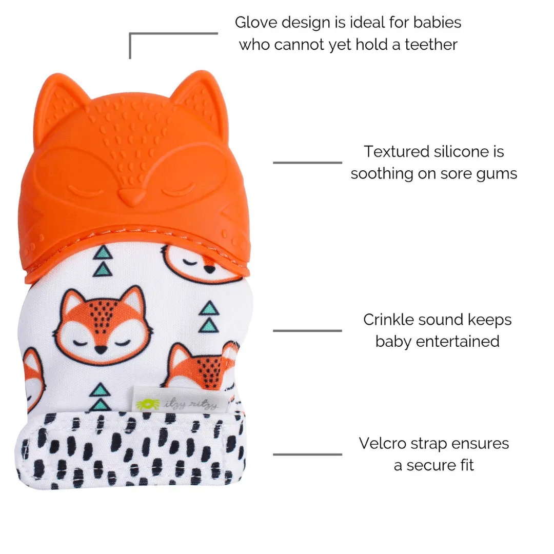 Itzy Mitt™ Silicone Teether Mitt - Fox