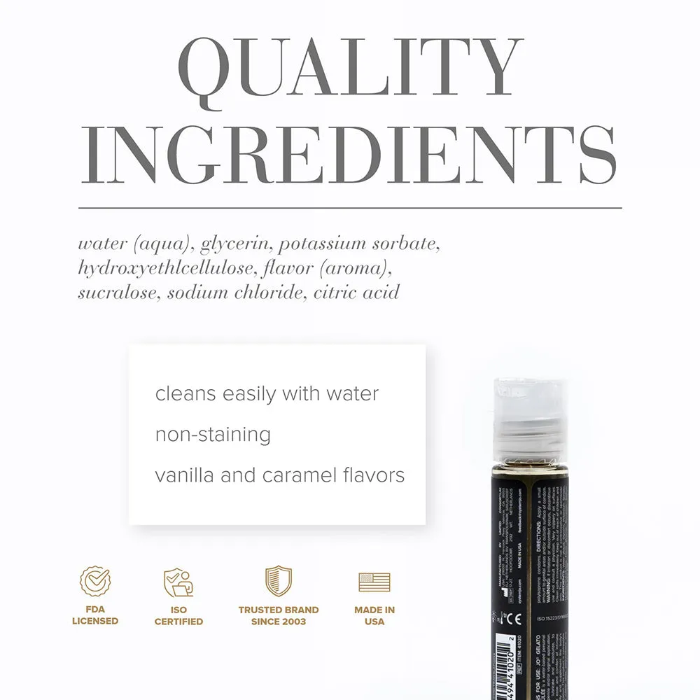 JO Gelato Creme Brulee Flavored Water-Based Lubricant 1 oz.