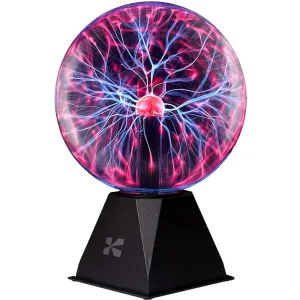 Katzco Plasma Ball; 7 Inch Multicolored Plasma Ball for Parties, Decorations, Prop, Home