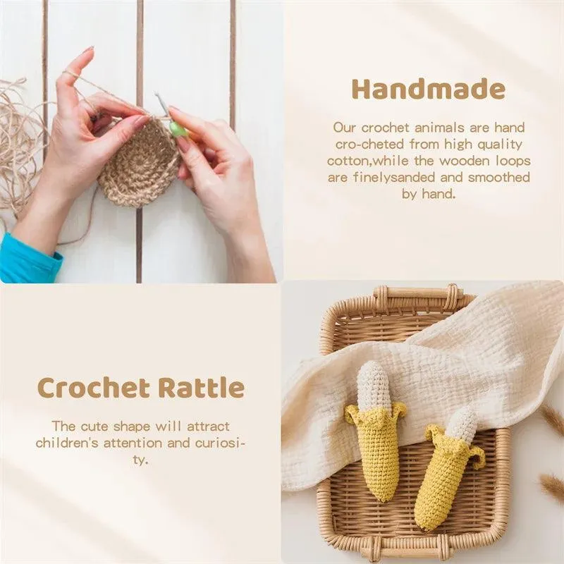 Knitted Rattles & Wooden Teethers