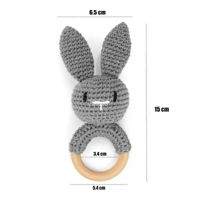 Knitted Rattles & Wooden Teethers