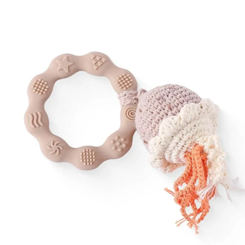Knitted Rattles & Wooden Teethers