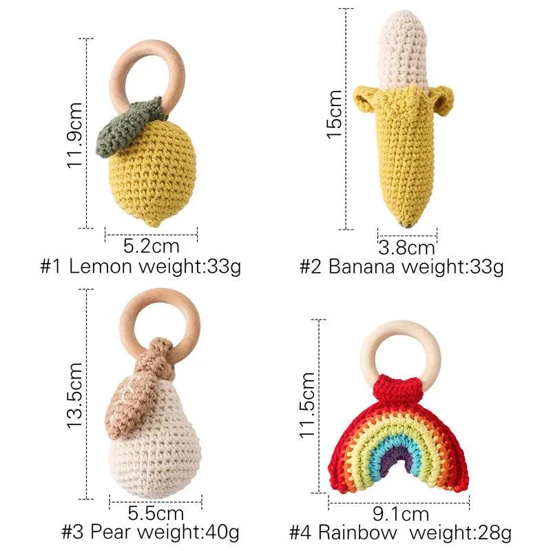 Knitted Rattles & Wooden Teethers