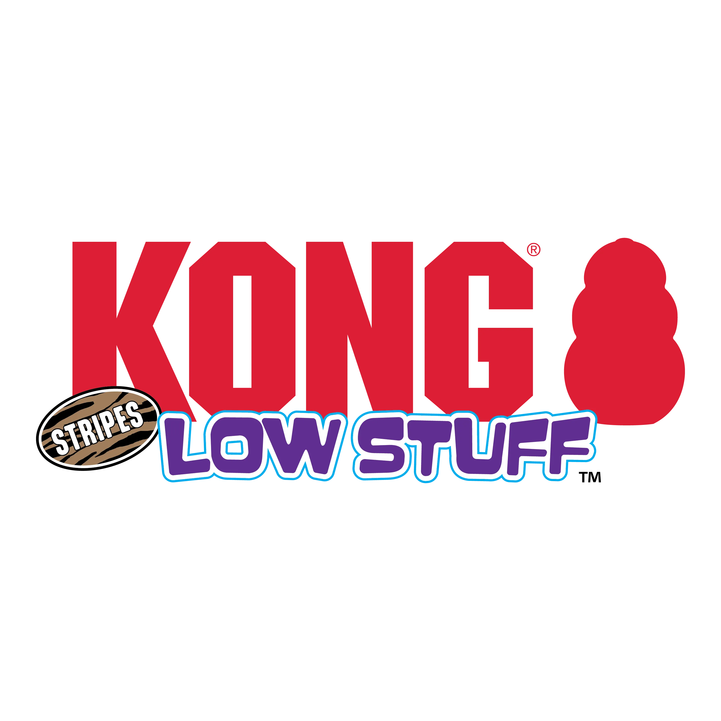KONG Low Stuff Stripes Donkey
