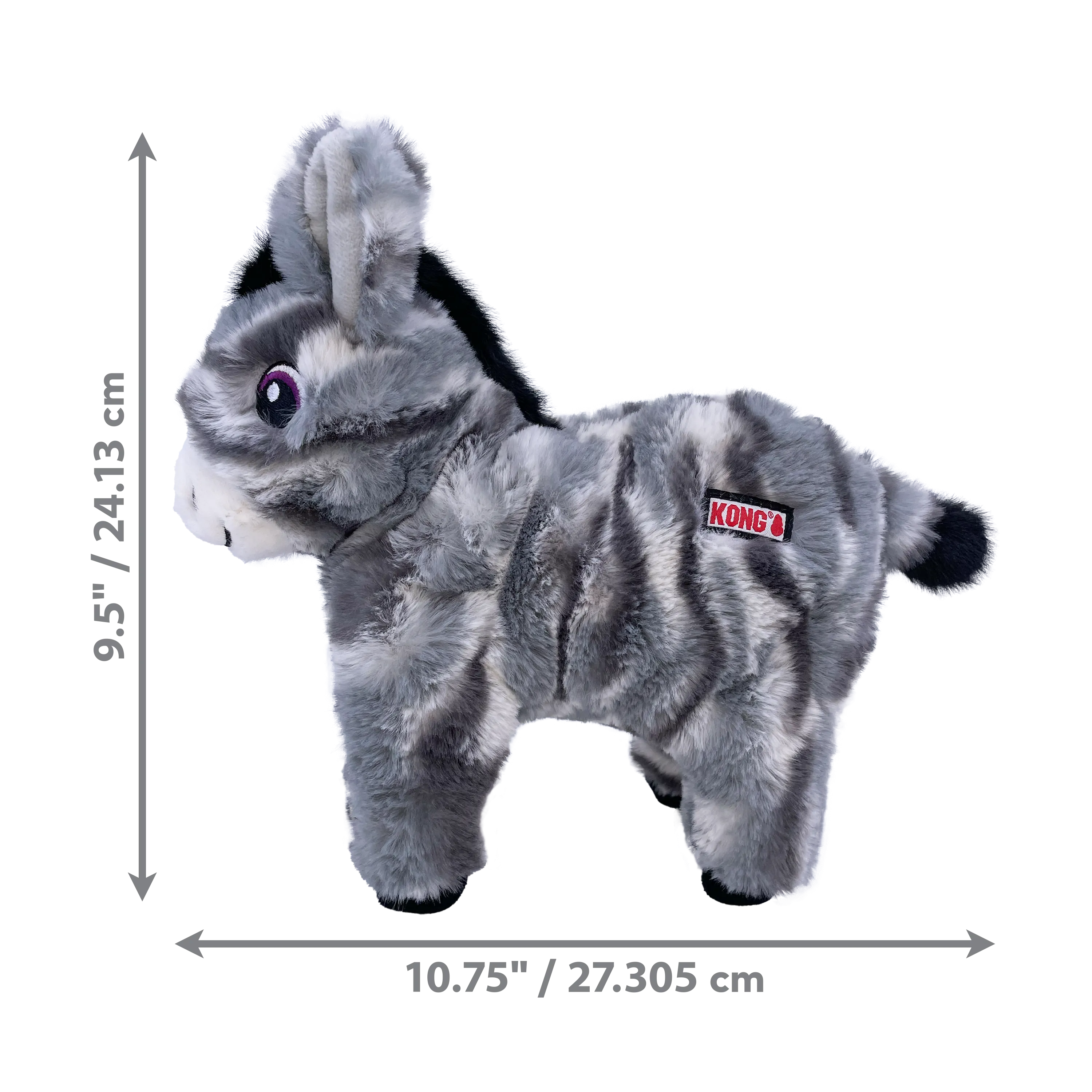 KONG Low Stuff Stripes Donkey