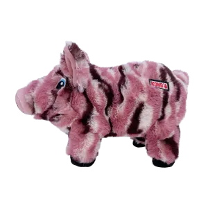 KONG Low Stuff Stripes Pig Dog Toy