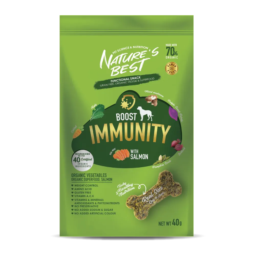 Nature's Best Dog Snack Boost Immunity With Salmon 40g