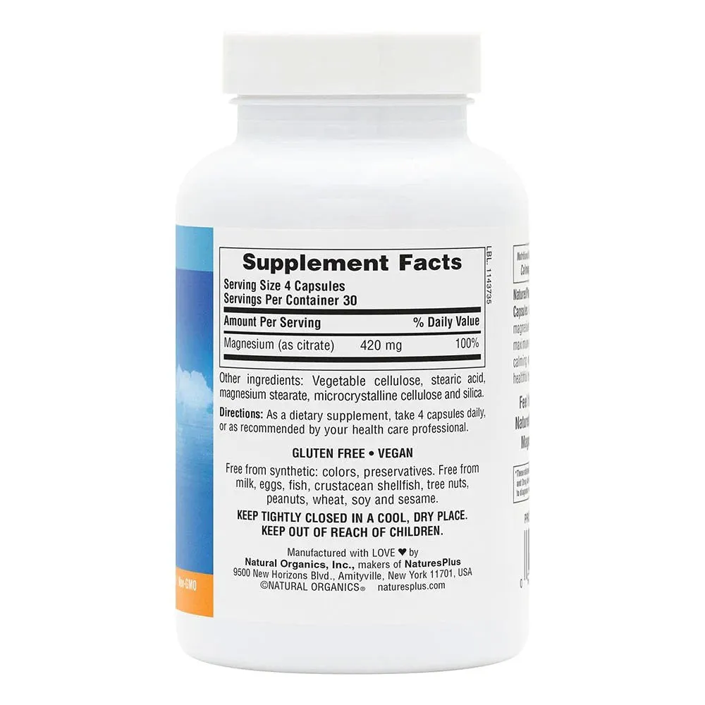Nature's Plus Kalm-Assure Magnesium 120 VegCap