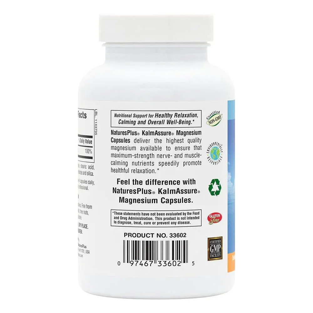 Nature's Plus Kalm-Assure Magnesium 120 VegCap
