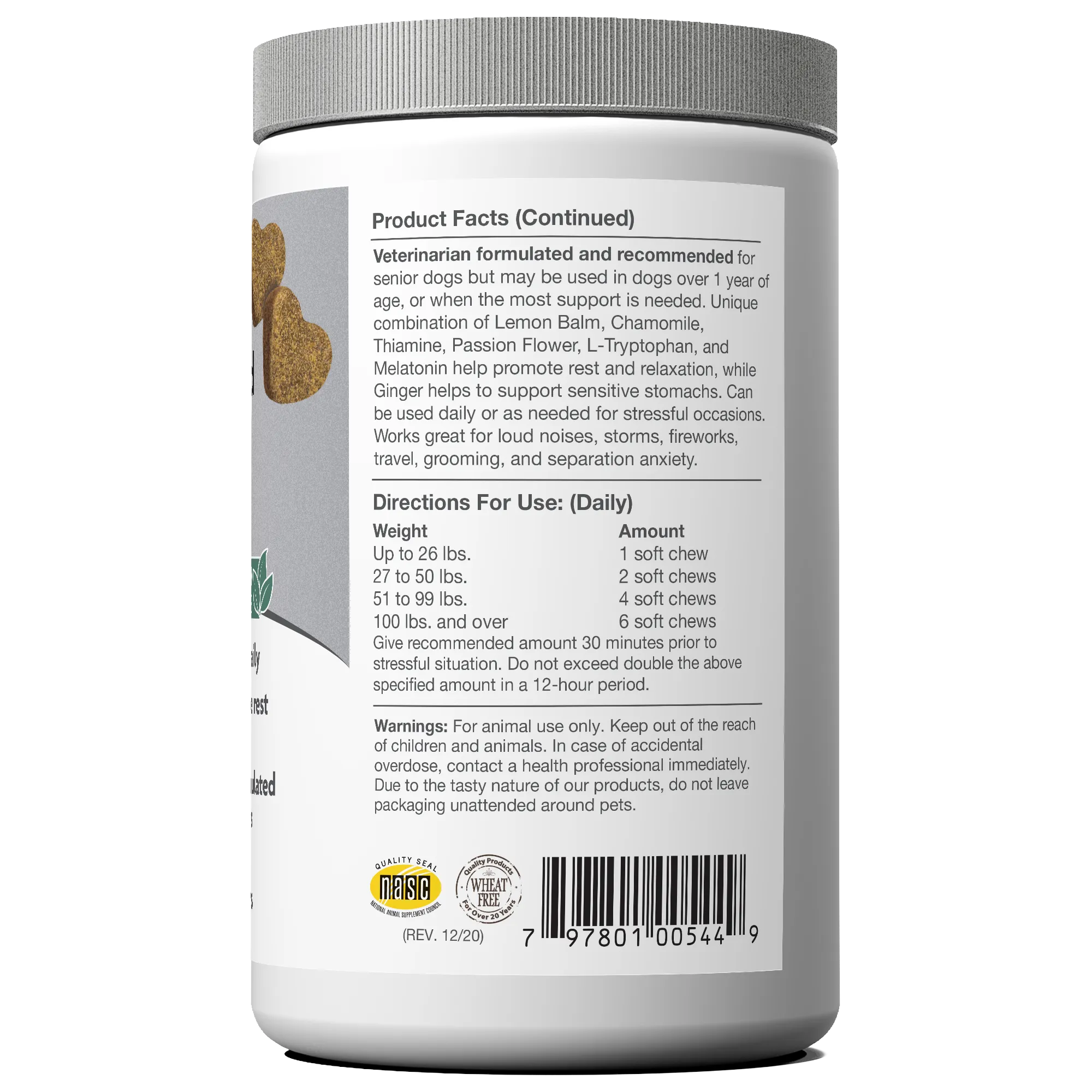 NaturVet Senior Advanced Calming Aid