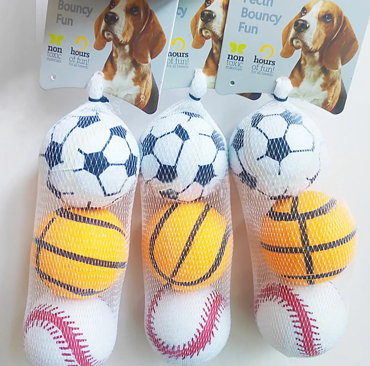 Q-Monster Jolly Doggy Ball, Catch & Play Standard Tennis Balls, 1 pack - 3 balls
