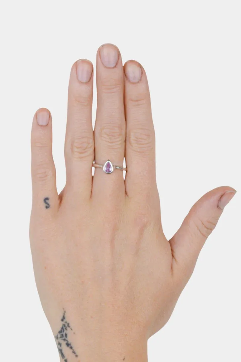 Sapphire Droplet Ring No.48