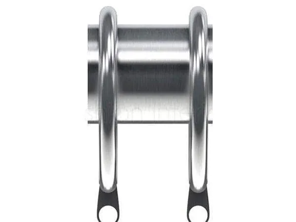 Speedy Nikola Satin Silver 28Mm Curtain Rings