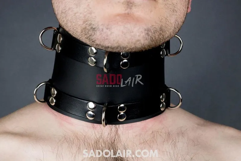 Strict leather collar