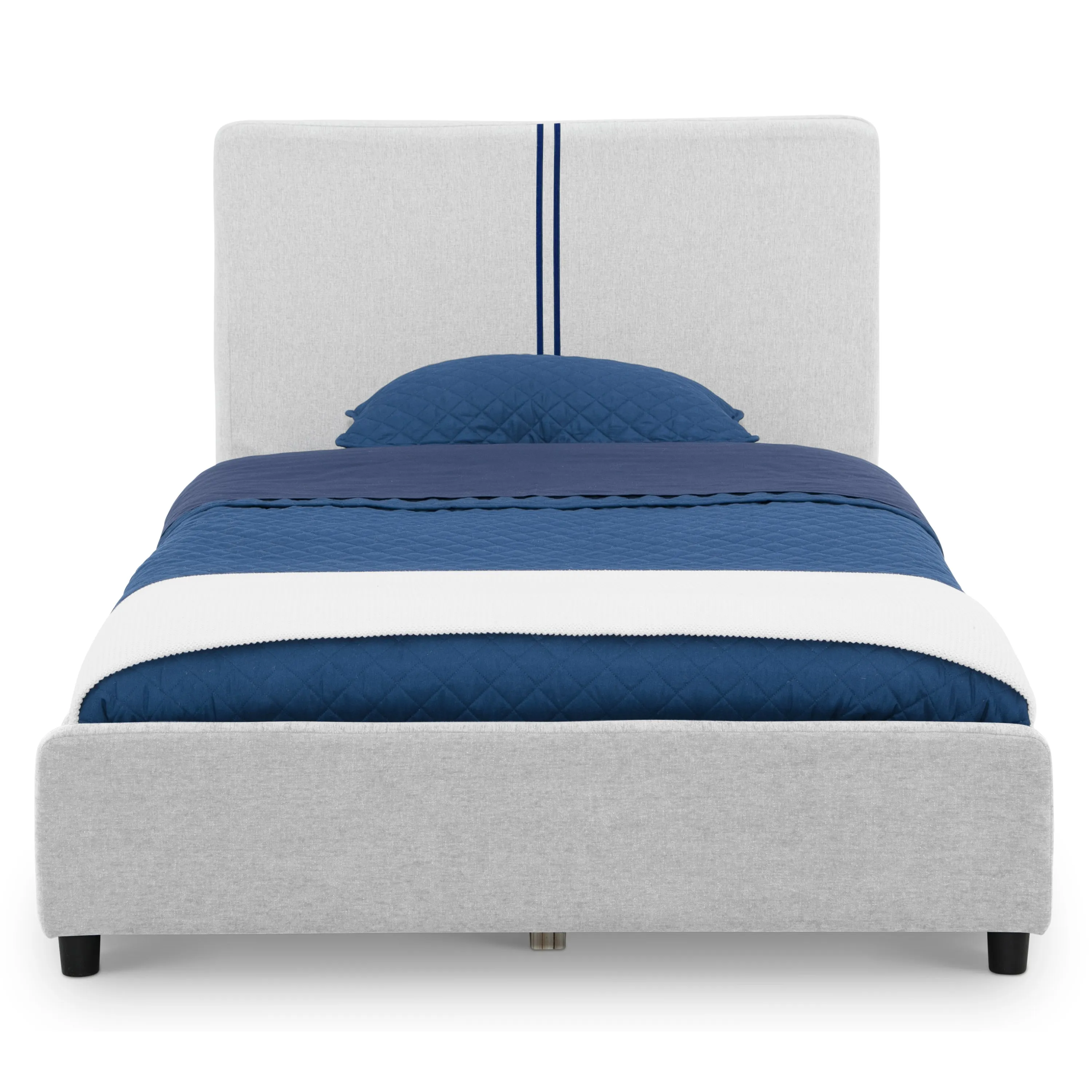 Upholstered Twin Bed with Headboard