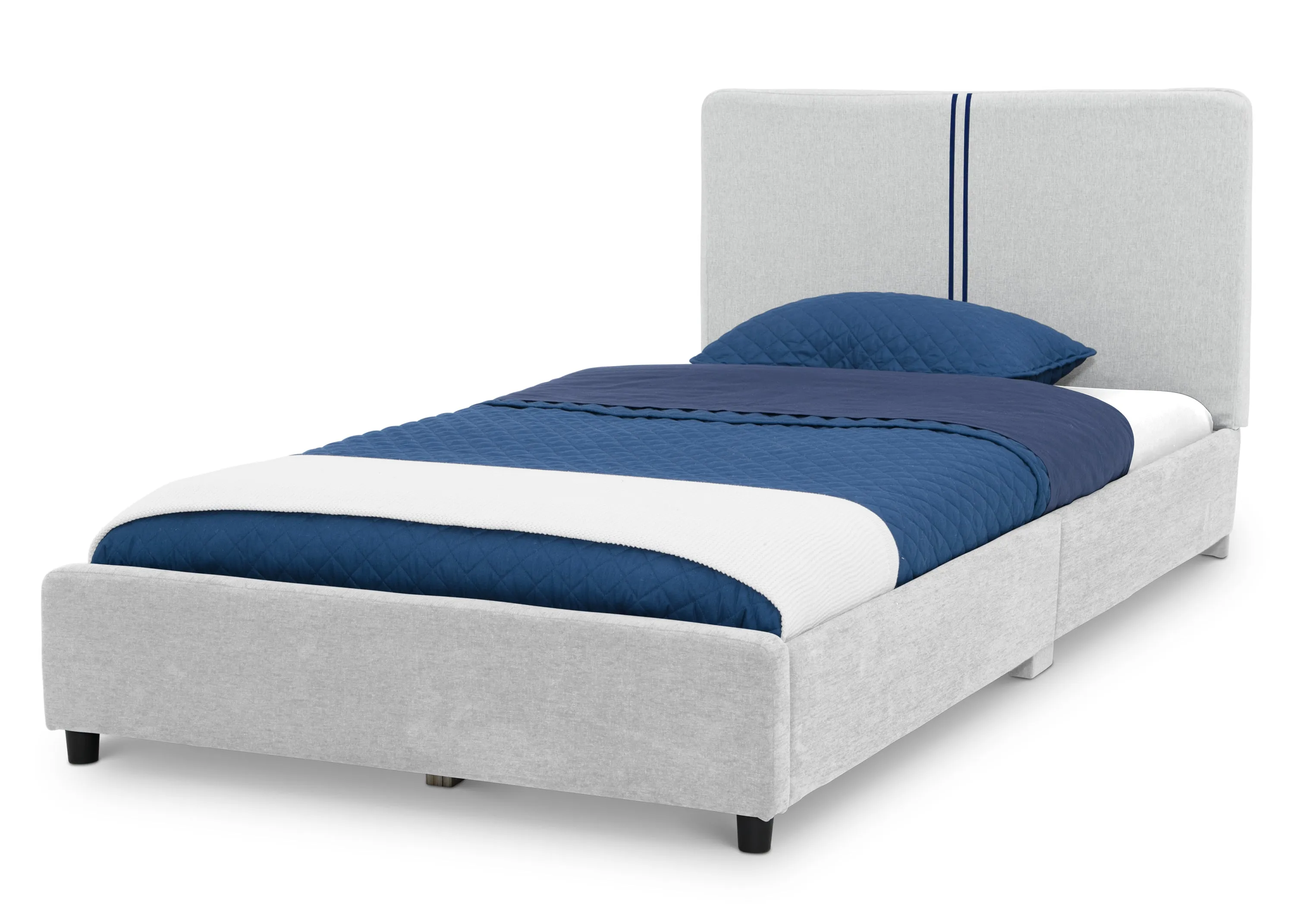 Upholstered Twin Bed with Headboard