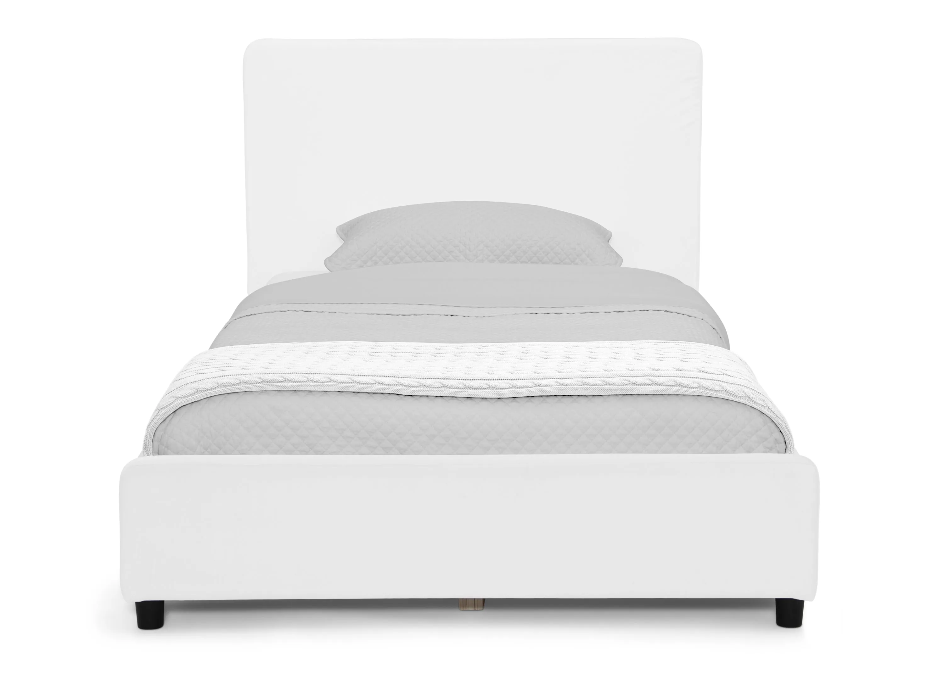 Upholstered Twin Bed with Headboard