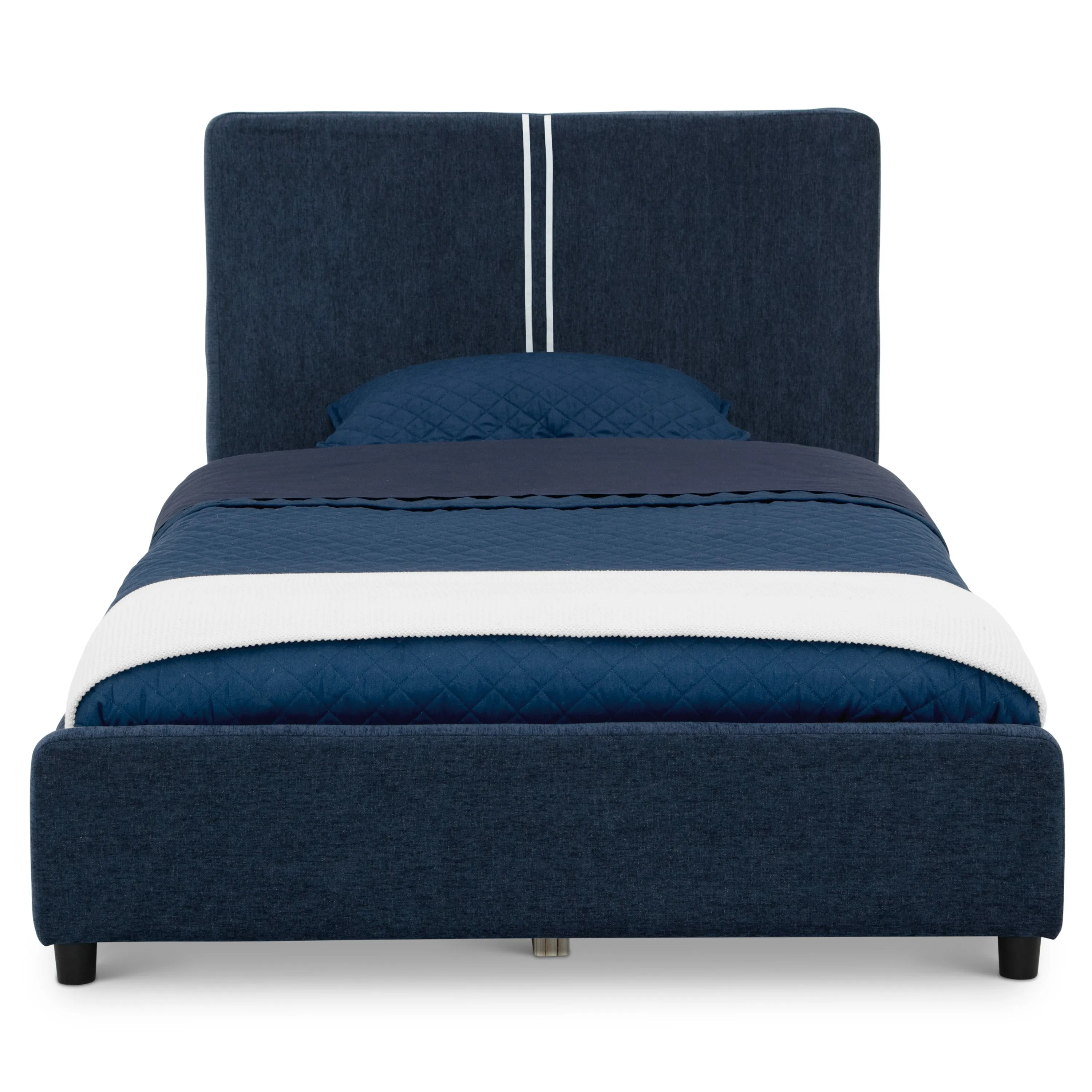 Upholstered Twin Bed with Headboard